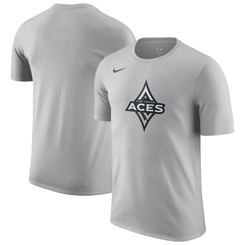 Unisex Nike Silver Las Vegas Aces Essential Logo Dri-FIT T-Shirt
