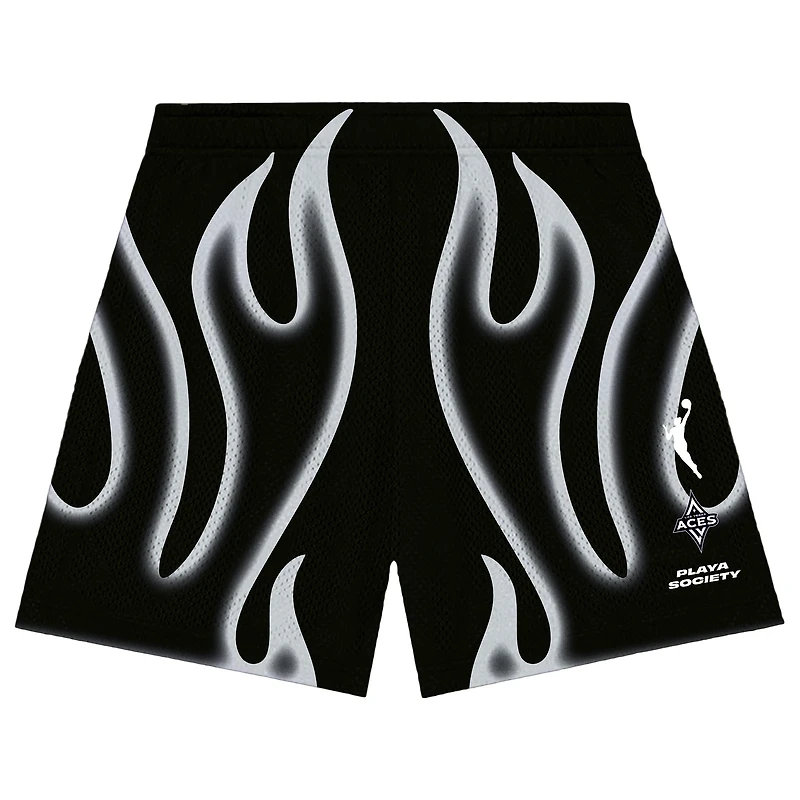 Unisex Playa Society  Black Las Vegas Aces Athletic Shorts