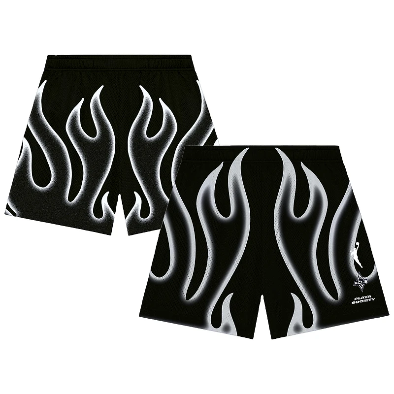 Unisex Playa Society  Black Las Vegas Aces Athletic Shorts