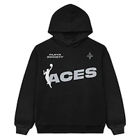 Unisex Playa Society Black Las Vegas Aces Team Pullover Hoodie