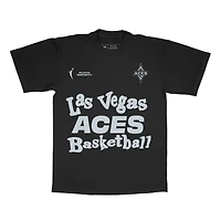 Unisex Playa Society Black Las Vegas Aces Wordmark T-Shirt