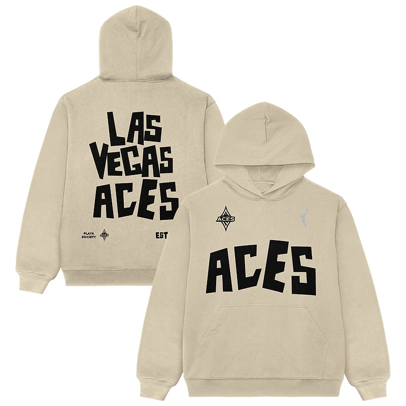 Unisex Playa Society  Oatmeal Las Vegas Aces Established Hoodie