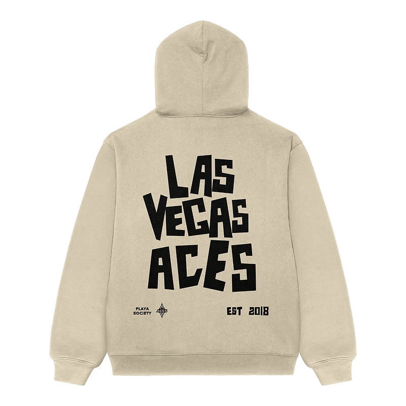 Unisex Playa Society  Oatmeal Las Vegas Aces Established Hoodie