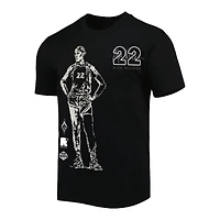T-shirt unisexe round21 A'ja Wilson noir, joueur des Las Vegas Aces