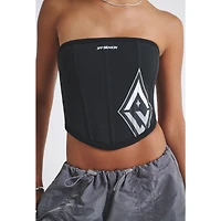 Corset polaire noir pour femme des Las Vegas Aces