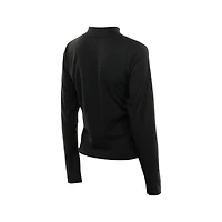 Women's New Era  Black Las Vegas Aces Glam Game Mock Neck Long-Sleeve T-Shirt