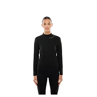 T-shirt à manches longues et col montant pour femme New Era Las Vegas Aces Glam Game noir