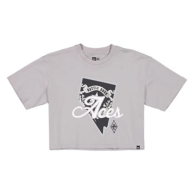 Women's New Era Gray Las Vegas Aces 2026 WNBA Draft Hometown Boxy T-Shirt