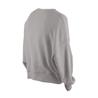 Women's New Era Silver Las Vegas Aces Oversized Mineral Wash Sweatshirt