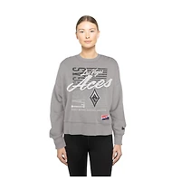 Sweat-shirt surdimensionné argenté délavé minéral New Era pour femme des Las Vegas Aces