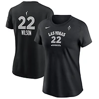 T-shirt Nike A'ja Wilson noir Las Vegas Aces, édition Explorer, pour femme