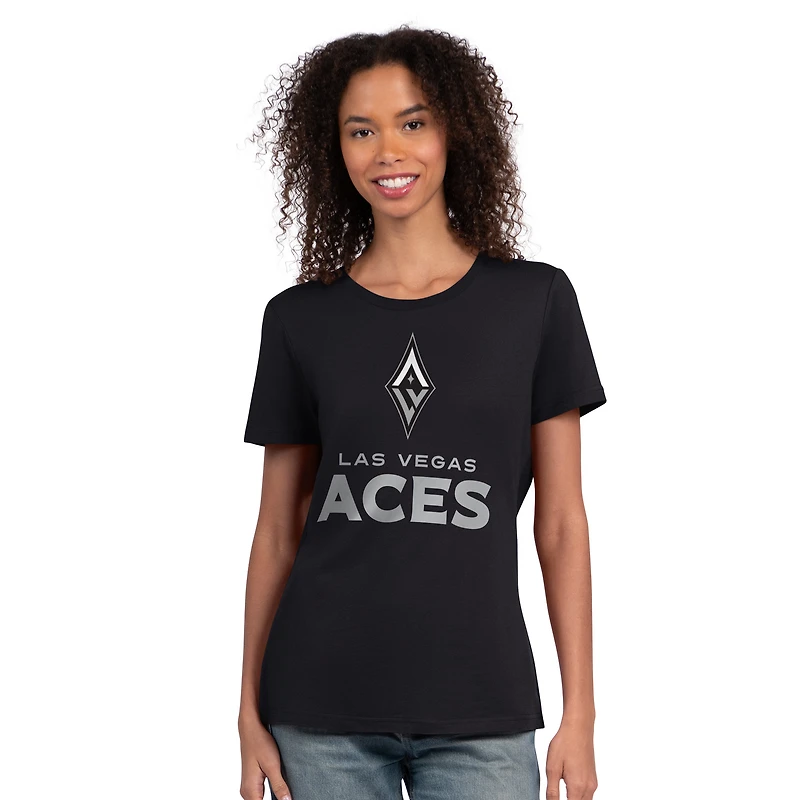 Women's Starter  Black Las Vegas Aces WNBA 30th Anniversary Scoop Neck T-Shirt