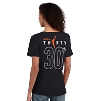 T-shirt à col rond Starter noir pour femmes, édition spéciale 30e anniversaire des Aces de Las Vegas (WNBA)