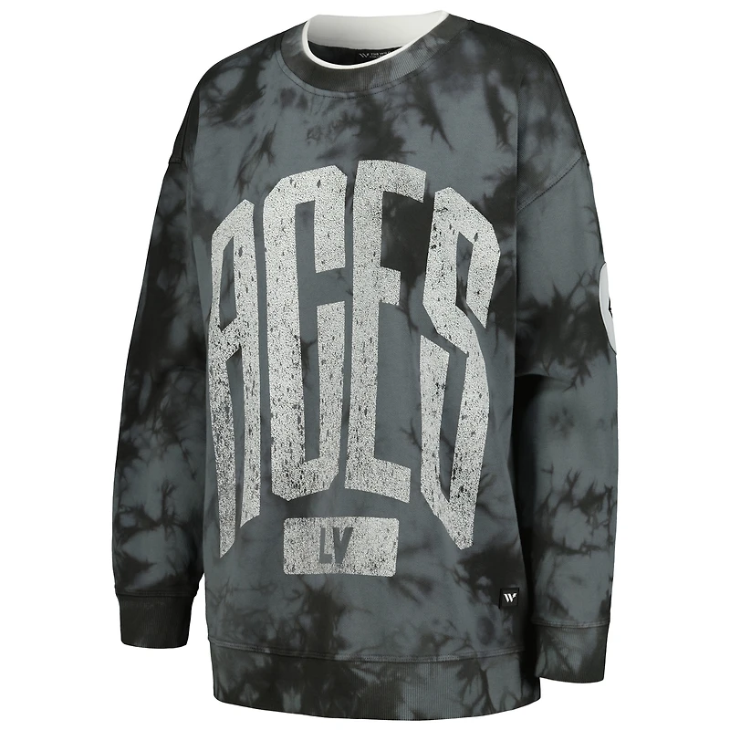 Sweat-shirt overdye The Wild Collective Charcoal Las Vegas Aces pour femmes