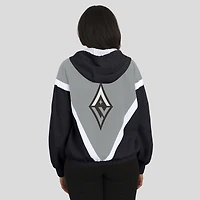 Women's WEAR by Erin Andrews Black/Gray Las Vegas Aces Colorblock Full-Zip Hoodie Windbreaker Jacket