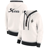 Women's WEAR by Erin Andrews  Cream Las Vegas Aces Hooded Sweater