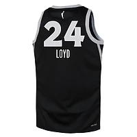 Maillot Nike Jewell Loyd noir Las Vegas Aces Explorer Edition pour jeunes