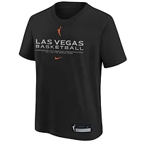 T-shirt Nike noir Las Vegas Aces Legend Practice Performance pour jeune
