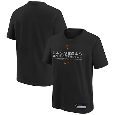 T-shirt Nike noir Las Vegas Aces Legend Practice Performance pour jeune
