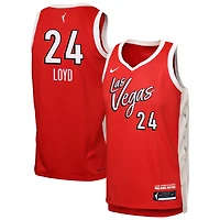 Maillot Nike Jewell Loyd rouge Las Vegas Aces Victory pour enfant - Édition Rebelle