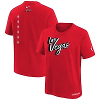 T-shirt Nike rouge Las Vegas Aces Rebel Edition pour jeunes