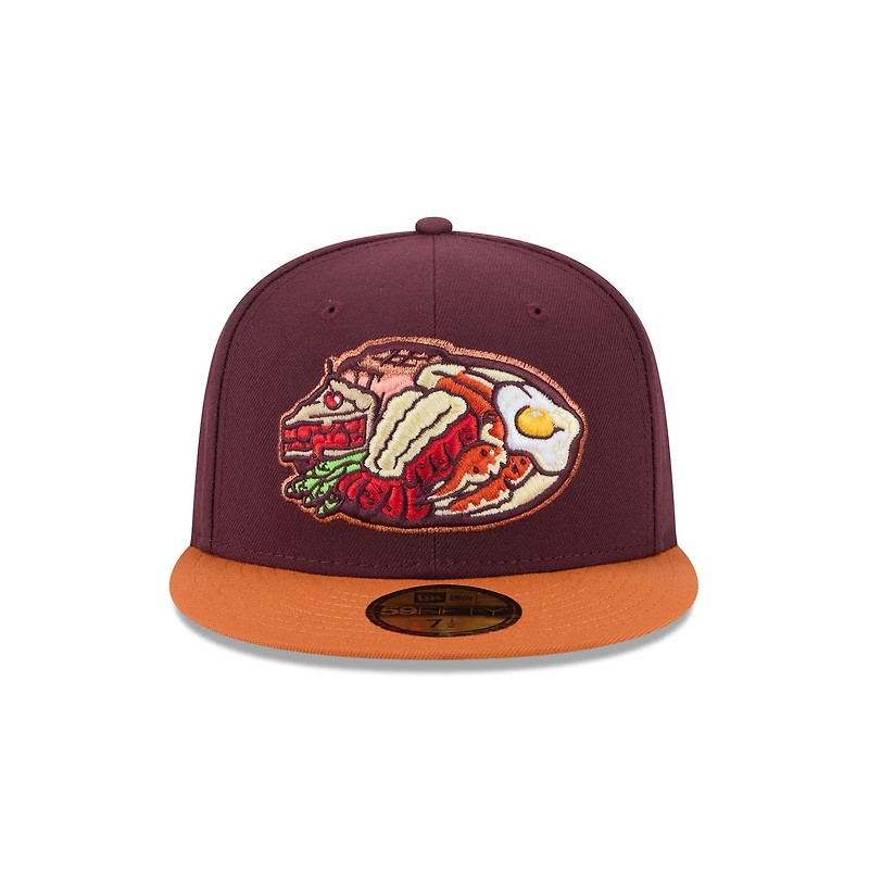 Men's New Era  Burgundy Las Vegas Aviators Theme Nights 59FIFTY Fitted Hat