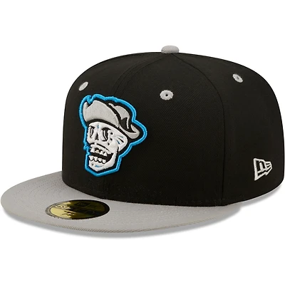 Casquette ajustée New Era Reyes De Plata Las Vegas Copa La Diversion 59FIFTY pour homme, noir/gris