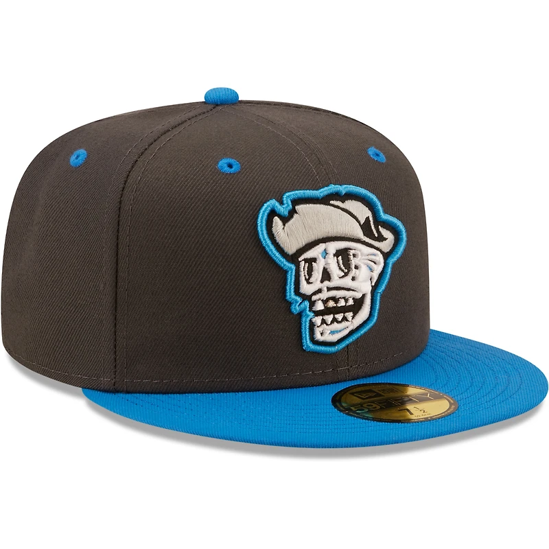 Men's New Era Graphite Reyes De Plata Las Vegas Copa La Diversion 59FIFTY Fitted Hat