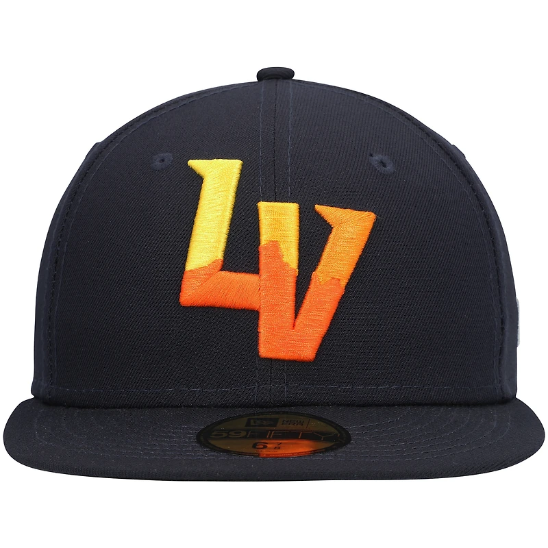 Men's New Era Navy Las Vegas Aviators Authentic Collection Team Alternate 59FIFTY Fitted Hat