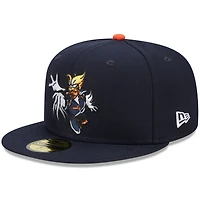 Men's New Era Navy Las Vegas Aviators Marvel x Minor League 59FIFTY Fitted Hat