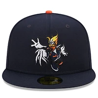 Men's New Era Navy Las Vegas Aviators Marvel x Minor League 59FIFTY Fitted Hat