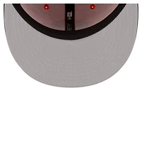 Casquette ajustée New Era Aviator Las Vegas Authentic Collection 59FIFTY pour homme, orange et marine