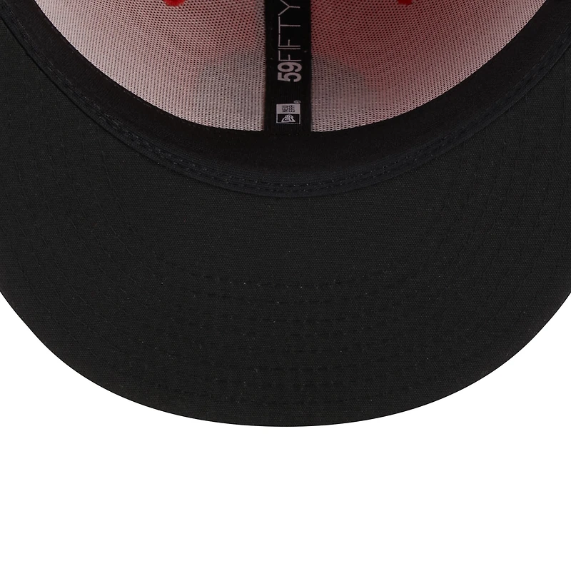 Casquette ajustée 59FIFTY avec logo alternatif Las Vegas Aviators New Era orange pour homme