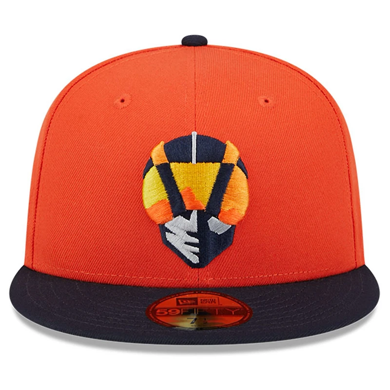 Casquette ajustée 59FIFTY Orange Las Vegas Aviators Big League Chew Team New Era pour hommes