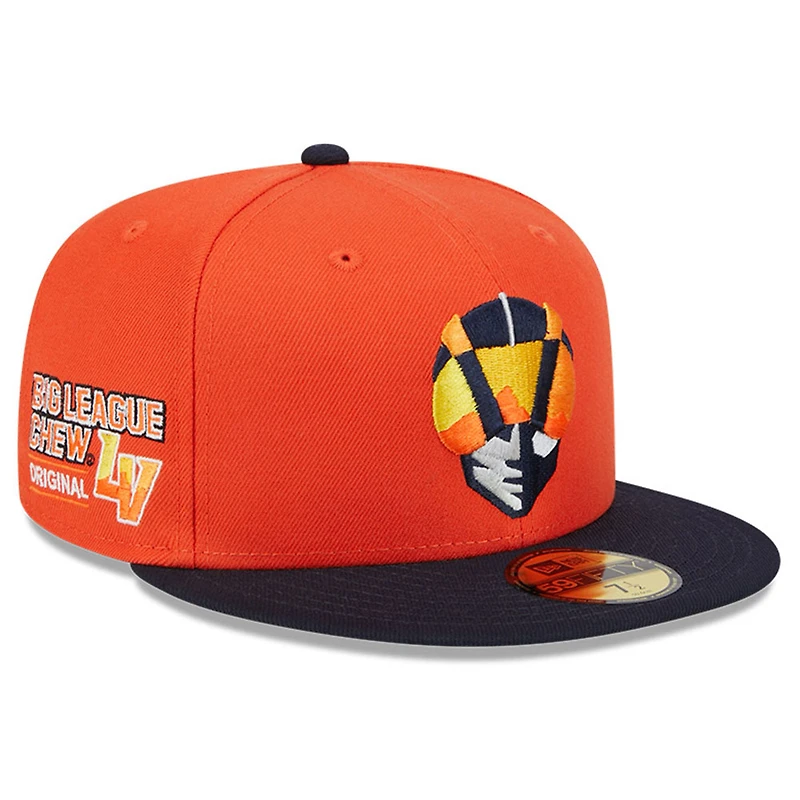 Casquette ajustée 59FIFTY Orange Las Vegas Aviators Big League Chew Team New Era pour hommes