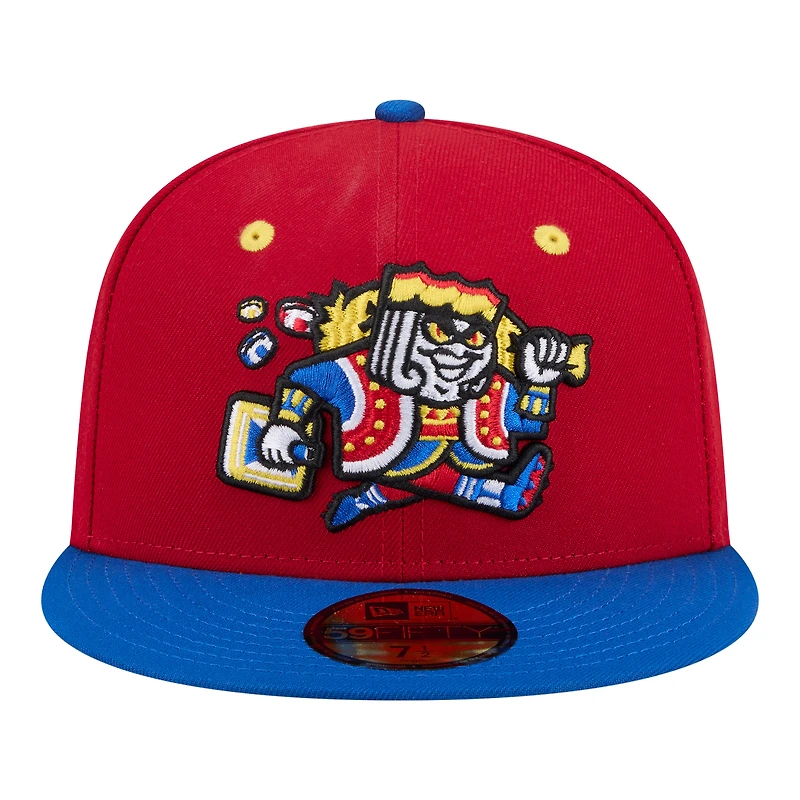 Casquette ajustée New Era rouge/bleue Las Vegas Aviators Minor League Theme Nights 59FIFTY pour homme