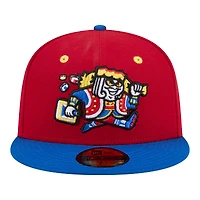 Casquette ajustée New Era rouge/bleue Las Vegas Aviators Minor League Theme Nights 59FIFTY pour homme
