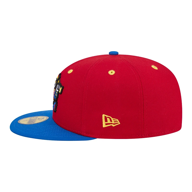 Men's New Era Red/Blue Las Vegas Aviators Minor League Theme Nights 59FIFTY Fitted Hat