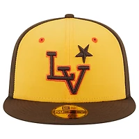 Casquette ajustée New Era jaune Las Vegas Aviators Theme Nights Stars 59FIFTY pour homme