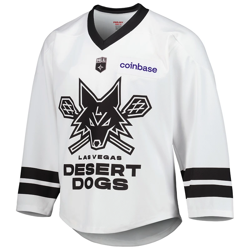 Men's White Las Vegas Desert Dogs Sublimated Replica Jersey