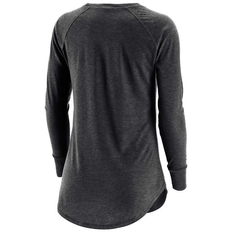 Women's Black Las Vegas Desert Dogs Primary Logo Long Sleeve T-Shirt