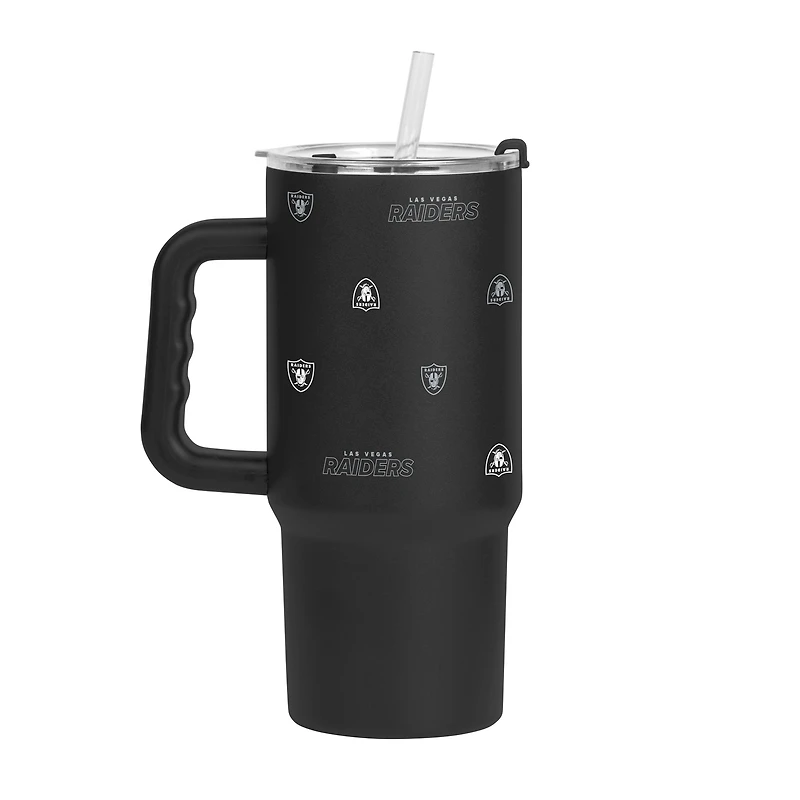 Verre à revêtement en poudre Step and Repeat de 24 oz des Raiders de Las Vegas