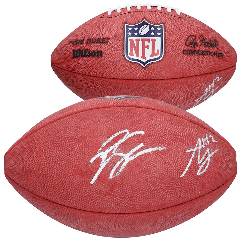 Ashton Jeanty & Geno Smith Las Vegas Raiders Autographed Wilson Duke Full Color Football