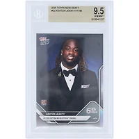 Ashton Jeanty Las Vegas Raiders 2025 Topps Now Record-Setting RB Selected 6th Overall #D-2 BGS Authenticated 9.5 Rookie Card 