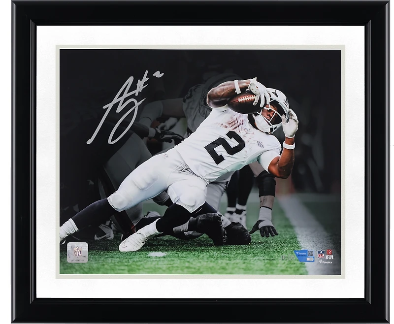 Photo dédicacée d'Ashton Jeanty (Las Vegas Raiders) - 11 x 14 pouces) - Revivez son touchdown lors de ses débuts en NFL - Édition limitée à 10 exemplaires
