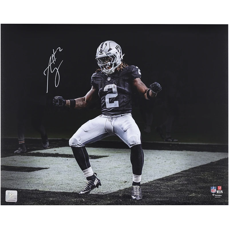 Ashton Jeanty Las Vegas Raiders Autographed 16" x 20" Touchdown Dance Spotlight Photograph
