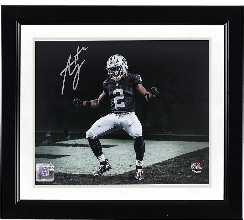 Ashton Jeanty Las Vegas Raiders Autographed 8" x 10" Touchdown Dance Spotlight Photograph