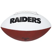 Ballon de football Franklin White Panel autographié par Ashton Jeanty des Las Vegas Raiders
