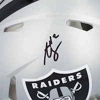 Casque Riddell Speed authentique autographié par Ashton Jeanty des Las Vegas Raiders