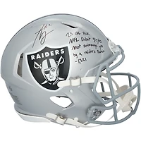 Ashton Jeanty Las Vegas Raiders Autographed Riddell Speed Authentic Helmet with Multiple Inscriptions - Limited Edition of 5